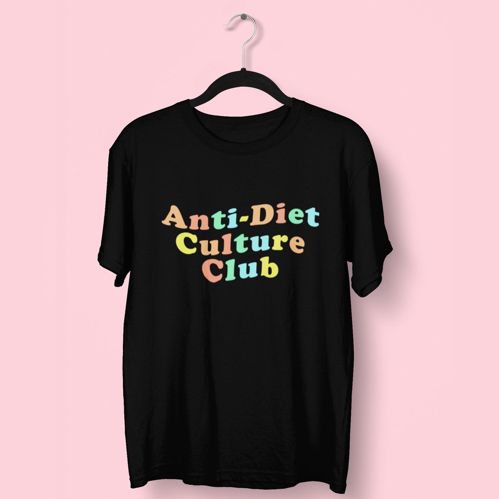 Anti-Diet Culture Club Rainbow T-Shirt   Fat Mermaids  - Fat Mermaids 