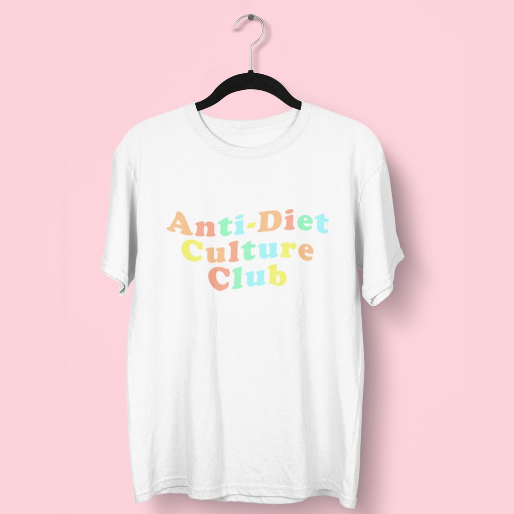Anti-Diet Culture Club Rainbow T-Shirt   Fat Mermaids  - Fat Mermaids 