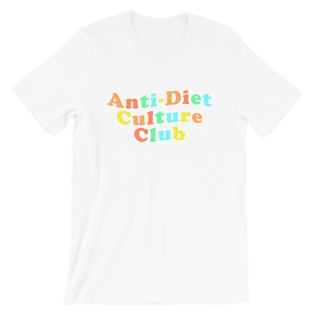 Anti-Diet Culture Club Rainbow T-Shirt - Fat Mermaids 