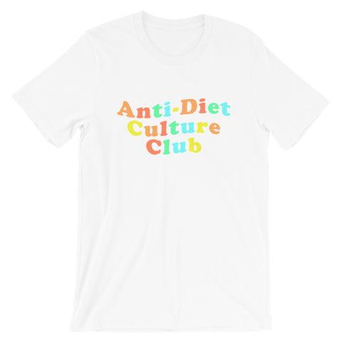 Anti-Diet Culture Club Rainbow T-Shirt - Fat Mermaids 